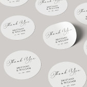 Elegantes Skript Vielen Dank, dass Sie Sticker hoc