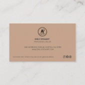 Elegantes Skript Vielen Dank für die Bestellung Sm Visitenkarte (Rückseite)