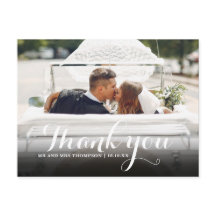 Elegantes Skript Vielen Dank Hochzeit Foto