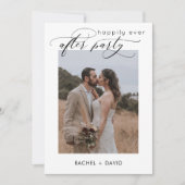 Elegantes Skript Wir haben die Hochzeitsempfehlung Einladung (Vorderseite)