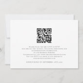 Elegantes Skript Wir machen Foto Overlay QR Code H Einladung (Rückseite)