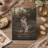 Elegantes Skript Wir machen Rustikale Boho-Foto-Ho Save The Date