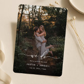 Elegantes Skript Wir machen Rustikale Boho-Foto-Ho Save The Date