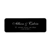 elegantes Skriptadressen-Etikett (Vorne)