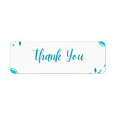 elegantes Skriptlabel "Danke!" (Vorne)