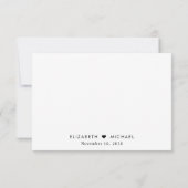 Elegantes Skriptmenü Auswahl Hochzeit RSVP Karte (Rückseite)