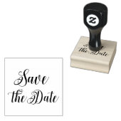 Elegantes SkriptWedding Save the Date Gummistempel (Stempel)
