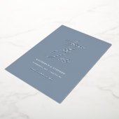 Elegantes SkriptWedding Save the Date Silver Folieneinladung (Gedreht)