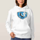 Elegantes Skunk Emblem Wildlife Inspiriert Wappen Hoodie (Vorderseite)