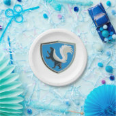 Elegantes Skunk Emblem Wildlife Inspiriert Wappen Pappteller (Party)