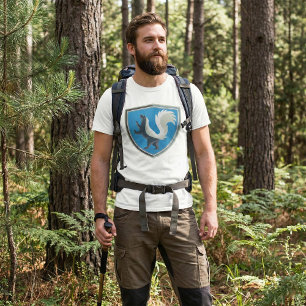 Elegantes Skunk Emblem Wildlife Inspiriert Wappen T-Shirt