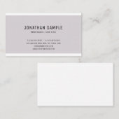 Elegantes Smart Design Modernes, Schlichtes Berufl Visitenkarte (Vorne/Hinten)