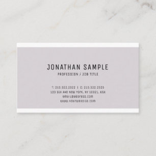 Elegantes Smart Design Modernes, Schlichtes Berufl Visitenkarte