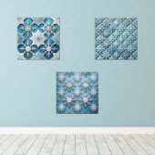 Elegantes Snowflake Art Set (Holzboden)