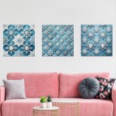 Elegantes Snowflake Art Set (Wohnzimmer)