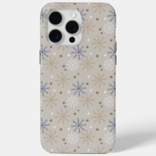 Elegantes Snowflake-Muster Beige Case-Mate iPhone Hülle