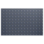 Elegantes Snowflake Muster Dunkelblau Stoff (Yard (91,4 cm))