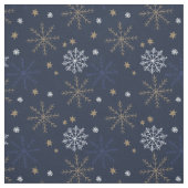 Elegantes Snowflake Muster Dunkelblau Stoff (Muster)
