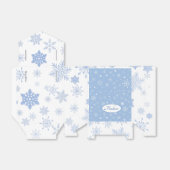 Elegantes Snowflake Paper Bevorzugung Box, Zelt 3x Geschenkschachtel (Ungefaltet)