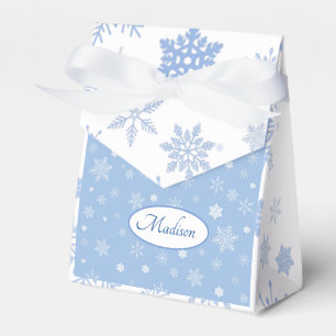 Elegantes Snowflake Paper Bevorzugung Box, Zelt 3x Geschenkschachtel