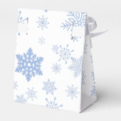 Elegantes Snowflake Paper Bevorzugung Box, Zelt 3x Geschenkschachtel (Rückseite)