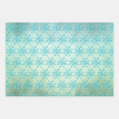 Elegantes Snowflake-Sortiment Geschenkpapier Set (Vorderseite)