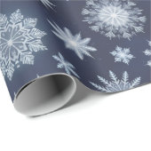 Elegantes Snowflake Weihnachts-Wrapping Paper Geschenkpapier (Rolleneckpunkt)