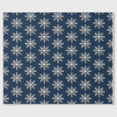 Elegantes Snowflake Wrapping Paper Geschenkpapier (Flach)