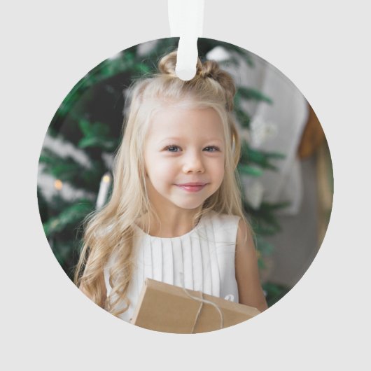 Elegantes Snowflake Wreath Grün Weihnachtsfest Fot Ornament (Rückseite)