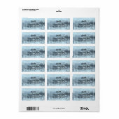 Elegantes Snowflakes Rücksendeadresse-Label Adressaufkleber (Vorne)