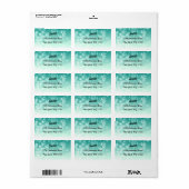 Elegantes Snowflakes Rücksendeadresse-Label Adressaufkleber (Vorne)