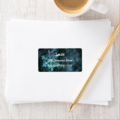 Elegantes Snowflakes Rücksendeadresse-Label Adressaufkleber (Insitu)