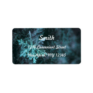 Elegantes Snowflakes Rücksendeadresse-Label Adressaufkleber