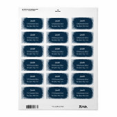 Elegantes Snowflakes Rücksendeadresse-Label Adressaufkleber (Vorne)