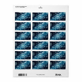 Elegantes Snowflakes Rücksendeadresse-Label Adressaufkleber (Vorne)
