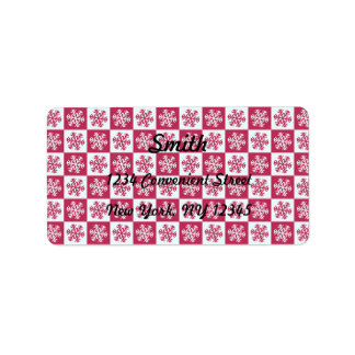 Elegantes Snowflakes Rücksendeadresse-Label Adressaufkleber