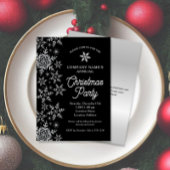 Elegantes Snowflakes Unternehmen Weihnachten Party Einladung