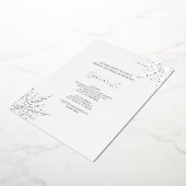 Elegantes Snowflakes Winter Brautparty Folieneinladung (Gedreht)