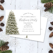 Elegantes Snowy Christmas Tree Weihnachtsbaum Weih Einladung