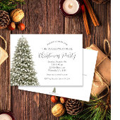 Elegantes Snowy Christmas Tree Weihnachtsbaum Weih Einladung