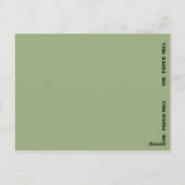 Elegantes Snowy Egret Lesezeichen Postkarte (Rückseite)