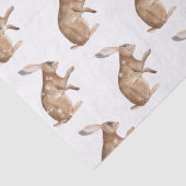 Elegantes Snowy Winter Animals Hare Rabbit Seidenpapier (Detail)