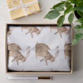 Elegantes Snowy Winter Animals Hare Rabbit Seidenpapier (Geschenk)