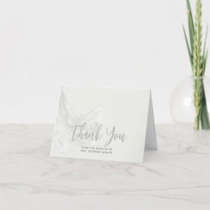 Elegantes Soft Beige Hochzeitskleid Brautparty Dankeskarte