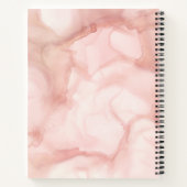 Elegantes Soft Blush Pink Pastel Notebook Journal Notizblock (Rückseite)
