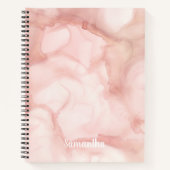 Elegantes Soft Blush Pink Pastel Notebook Journal Notizblock (Vorderseite)