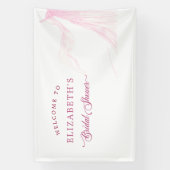 Elegantes Soft Pink Bridal Dress Brautparty Banner (Vertikal)