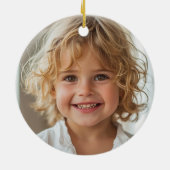 Elegantes Soft Pink Merry Christmas Tree Foto Keramik Ornament (Hinten)