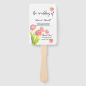 Elegantes Soft Pink Tulips Programm Fächer (Vorderseite)