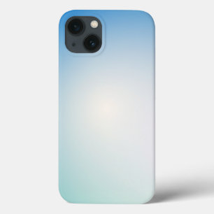 Elegantes Softblau und Weiß Ombre Case-Mate iPhone Hülle